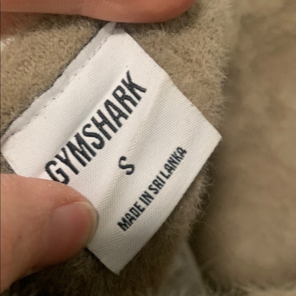 Gymshark Whitney Simmons Taupe Fuzzy Halter Tank Top Size Small - Picture 6 of 8